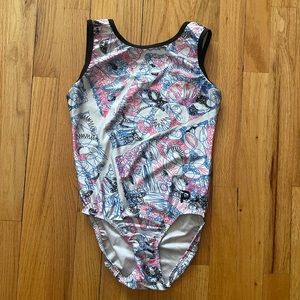 plum practicewear gymnastics leotard size adult medium